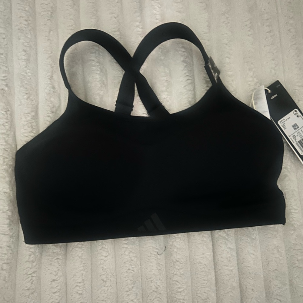 adidas Black Cross-Back Sports Bra